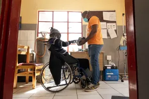 Qacha Qabane during an examination