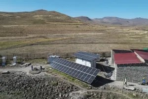 solar array at Bobete Health Center 