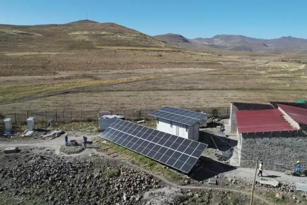 solar array at Bobete Health Center 