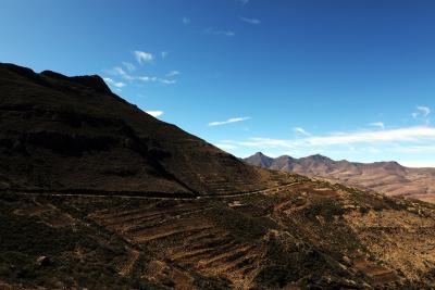mountainside road near the Senqu River