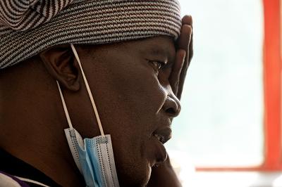 Qacha Qabane during an appointment at Nkau Health Center